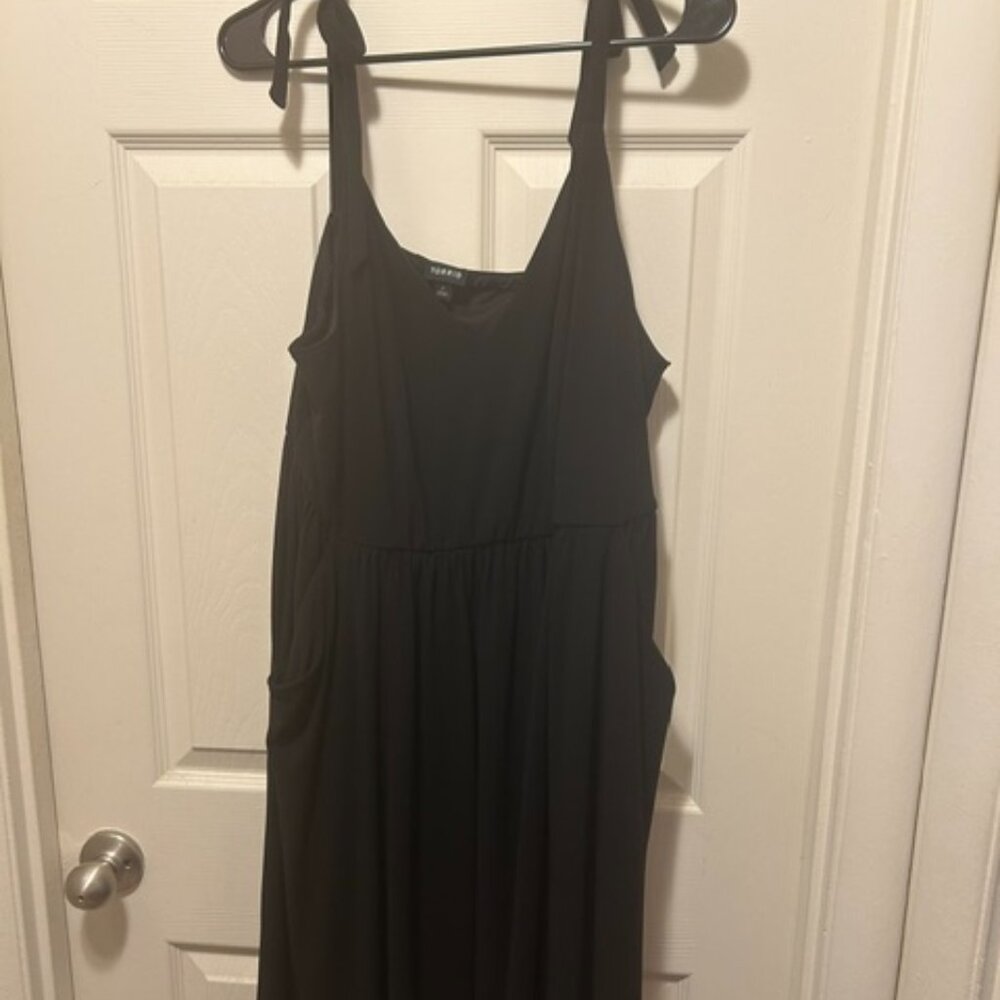Torrid Black Tie Strap Mini Dress Plus Size 2X